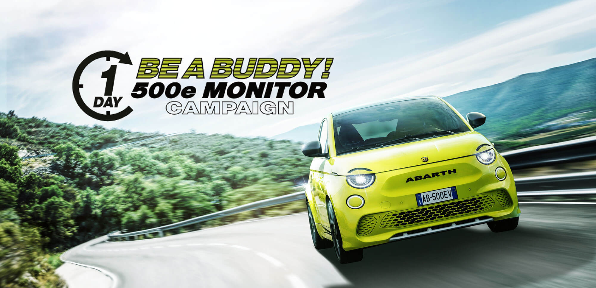 アバルト・ブランド 「BE A BUDDY！Abarth 500e 1DAYモニターキャンペーン」 を実施 | Stellantis ジャパン株式会社